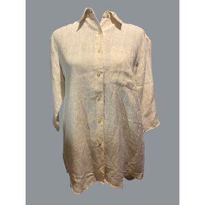 Liz Claiborne lizspirt 100% Irish linen women's sz S Office lightweight casual